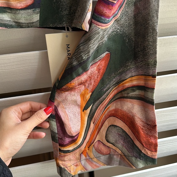 NWT Mara Hoffman Julia Blouse Gemma Print Size 00 - Picture 6 of 8